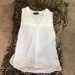 Michael Stars white gauze top